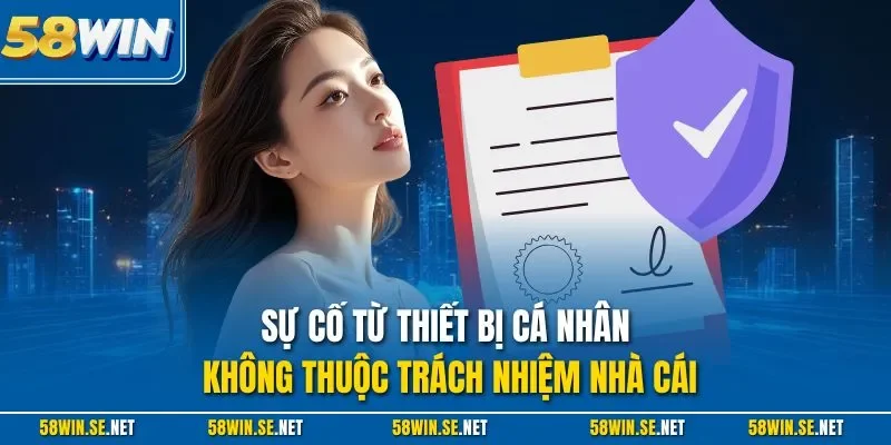 Sự cố từ thiết bị cá nhân không thuộc trách nhiệm nhà cái